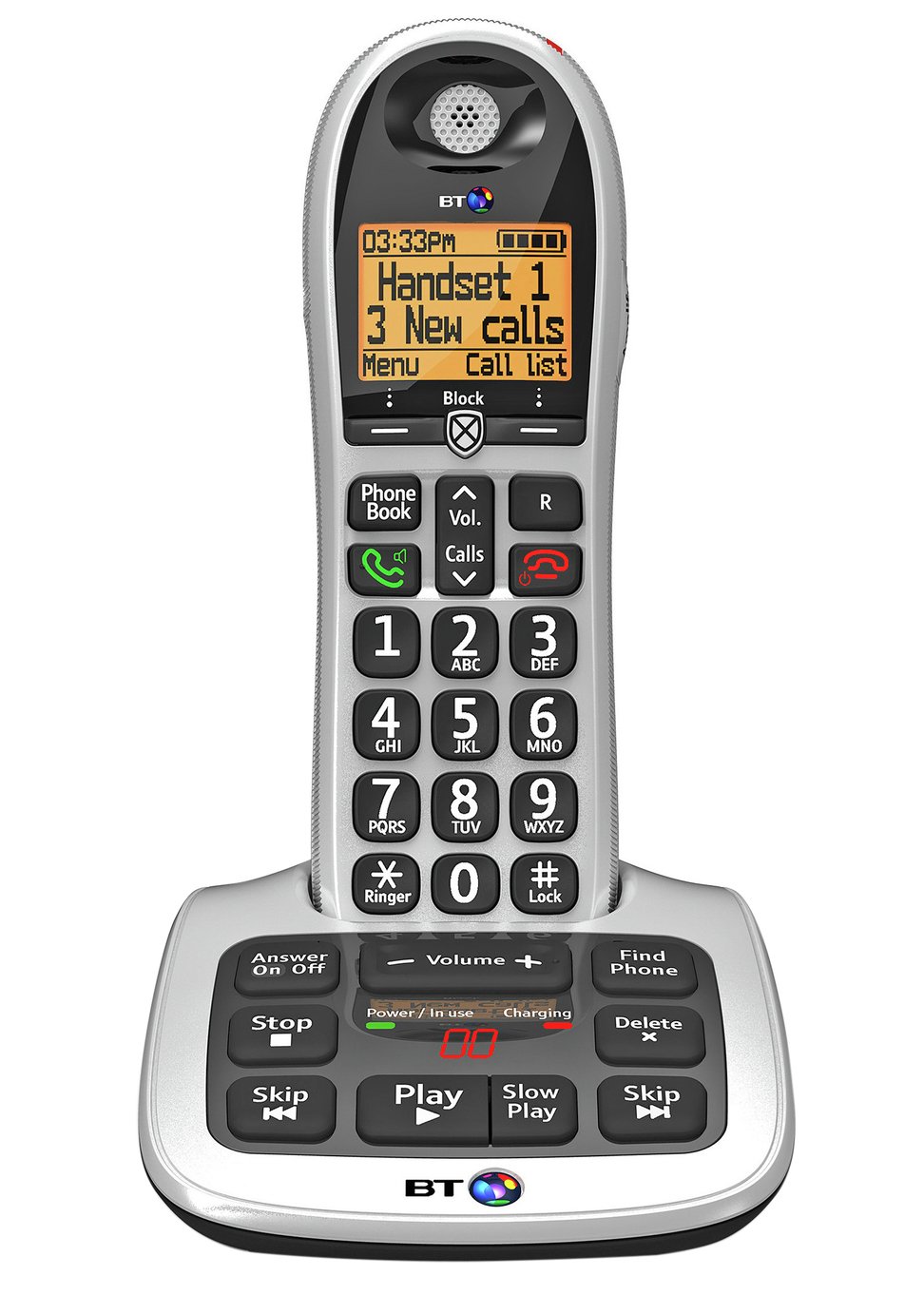 BT Big Button 4600 Telephone with Answer Machine - Single