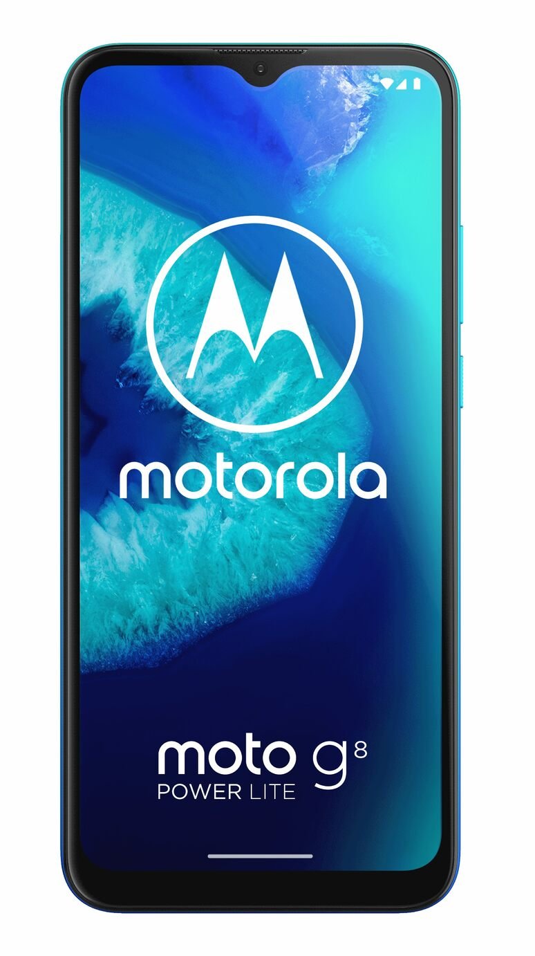 SIM Free Motorola G8 Power Lite 64GB Mobile Phone - Arc Blue