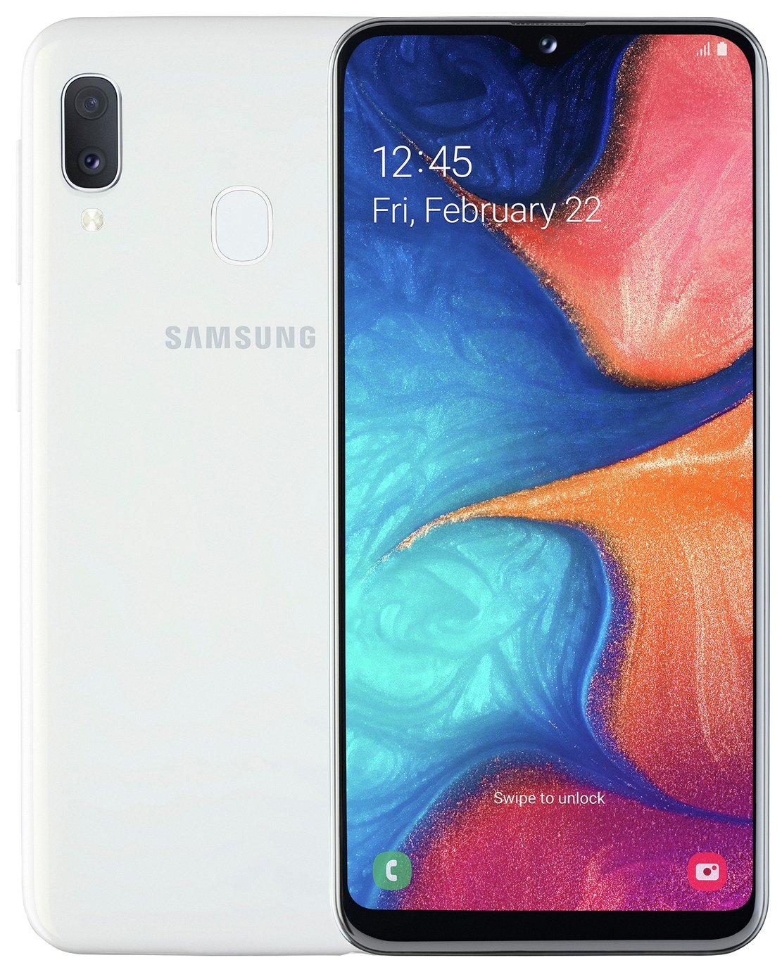 SIM Free Samsung A20E 32GB Mobile Phone - White