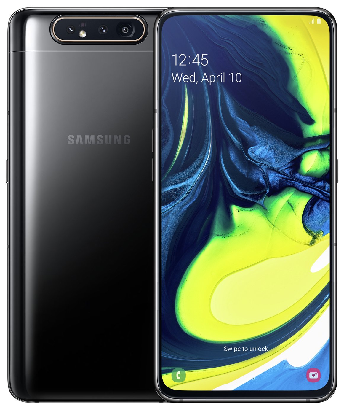 SIM Free Samsung A80 128GB Mobile Phone - Black