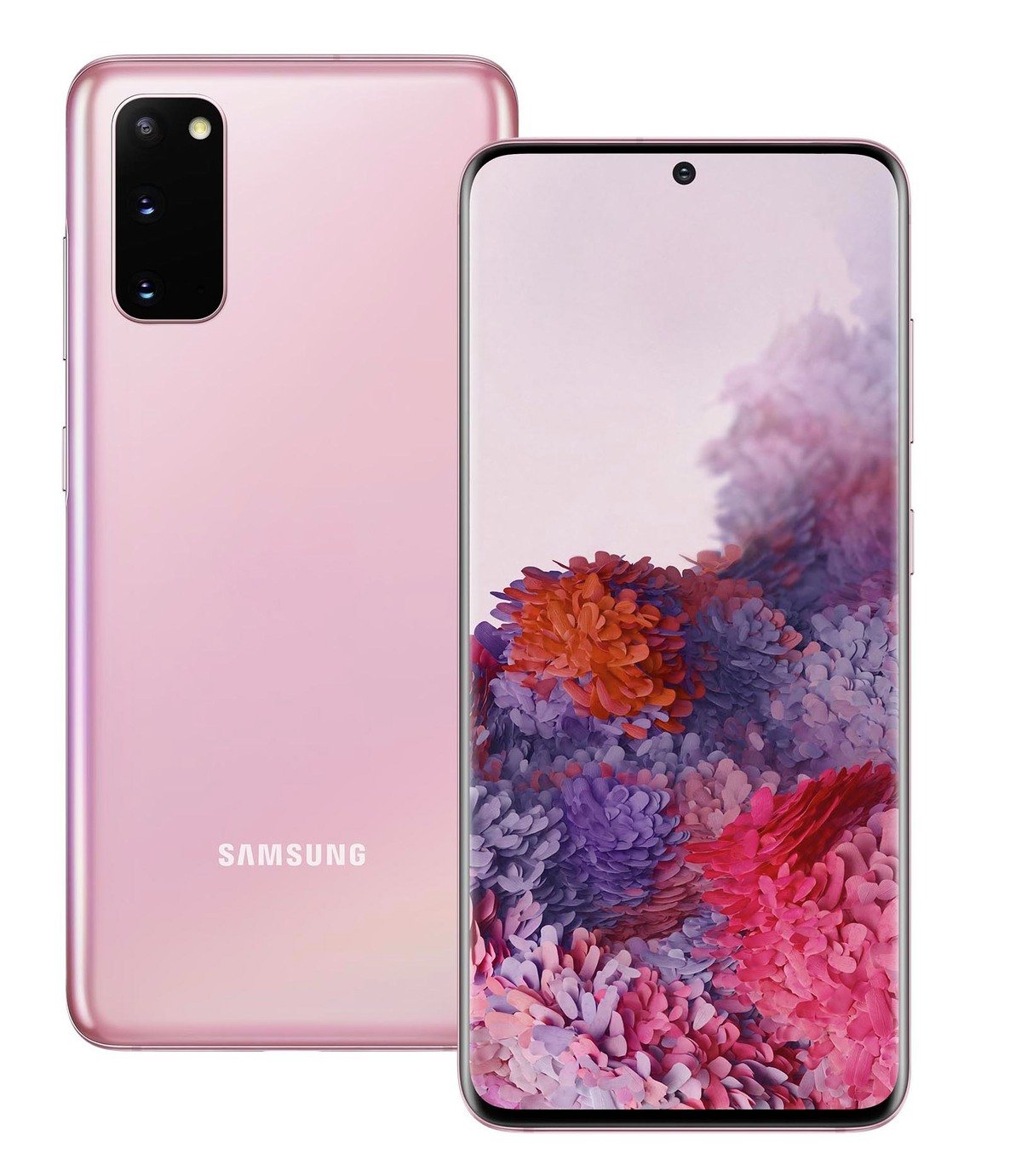 SIM Free Samsung Galaxy S20 128GB 4G Mobile Phone-Cloud Pink