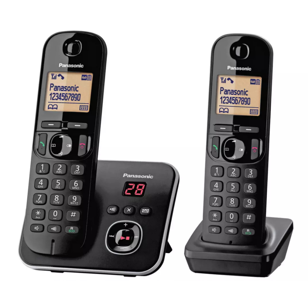 (Twin Handsets) Panasonic KX-TG680 Series Cordless Telephone Answer Machine
