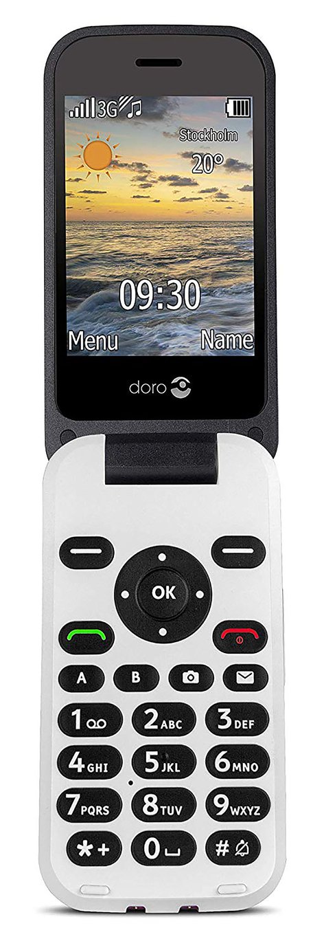 SIM Free Doro 6620 Mobile Phone - Black / White