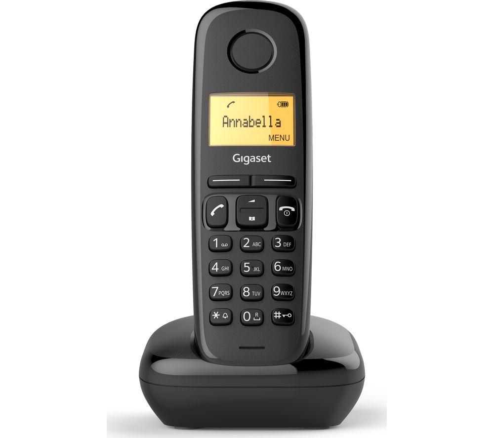 GIGASET A170 Cordless Phone, Black