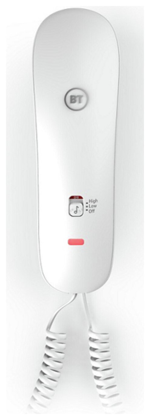 BT Duet 210 Corded Wall Mountable Telephone - Single