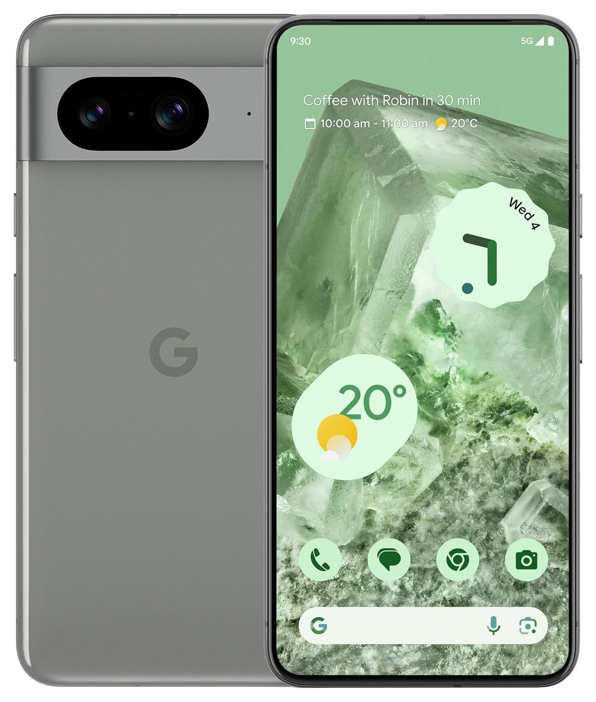 SIM Free Google Pixel 8 5G 128GB AI Mobile Phone - Hazel