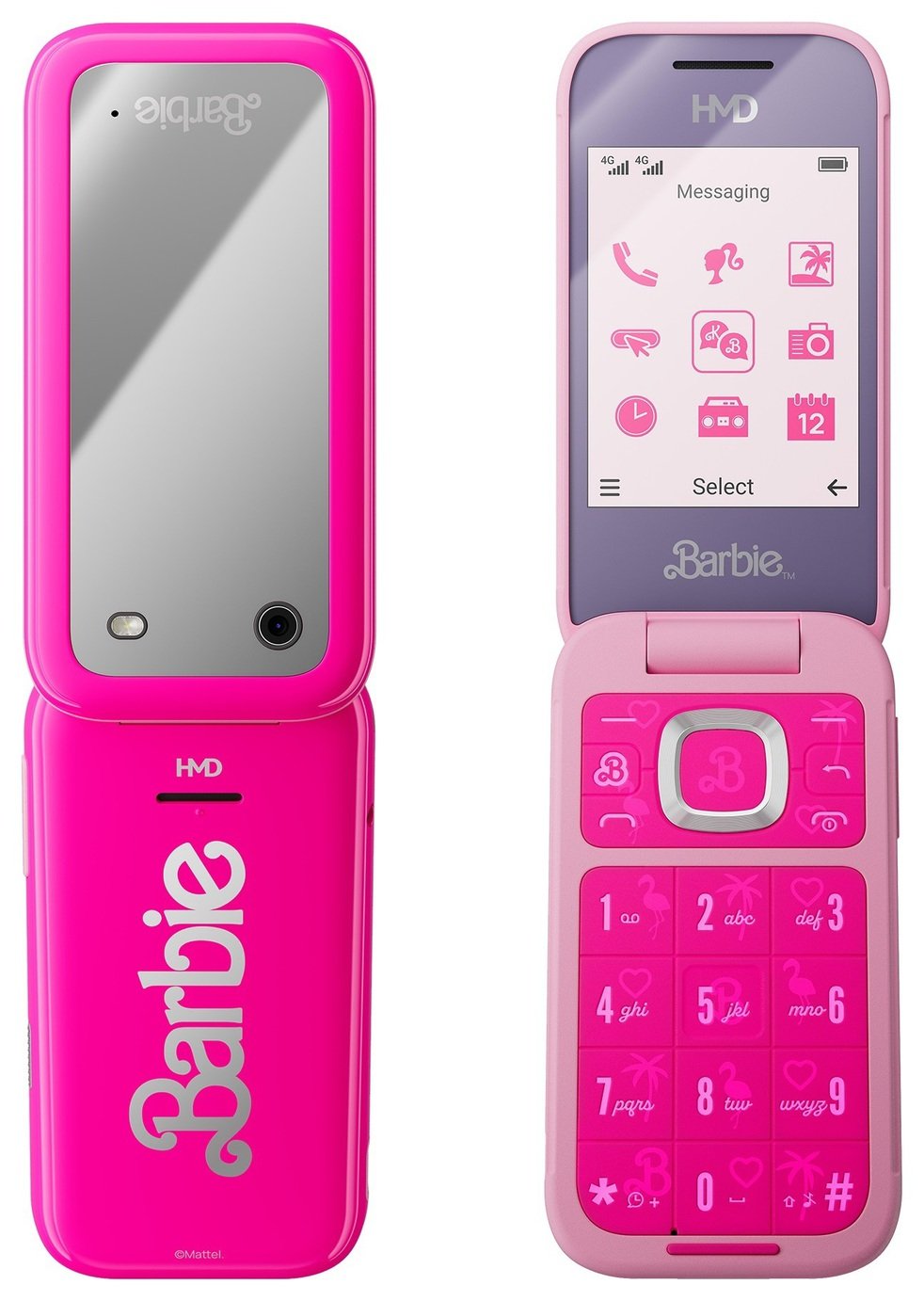 SIM Free HMD Barbie Mobile Phone - Power Pink