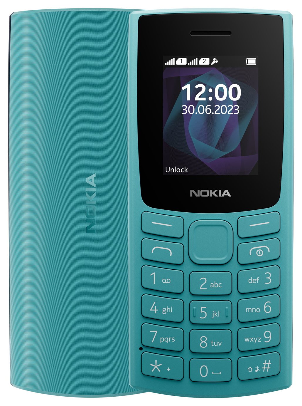 SIM Free Nokia 105 Mobile Phone - Cyan