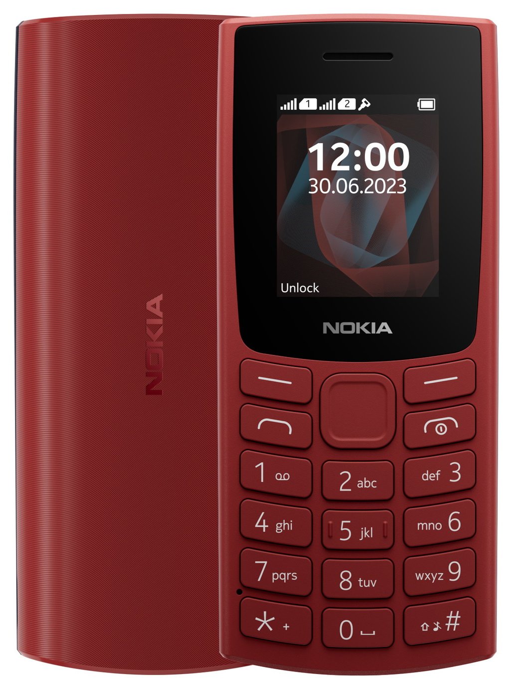 SIM Free Nokia 105 Mobile Phone - Red