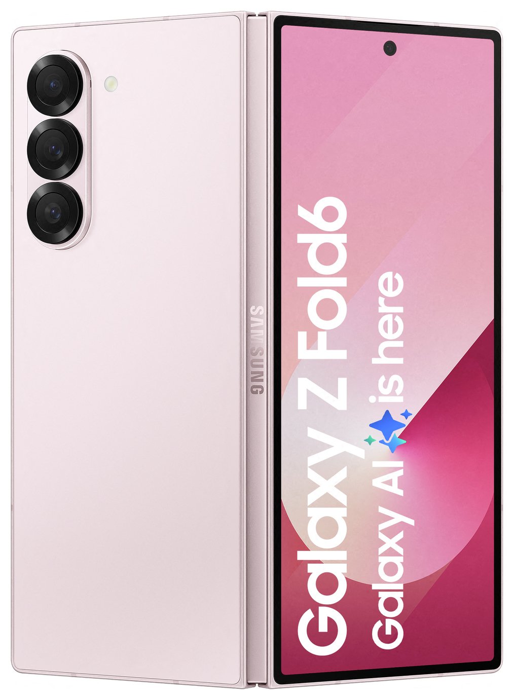 SIM Free Samsung Galaxy Z Fold6 5G 256GB AI Phone - Pink