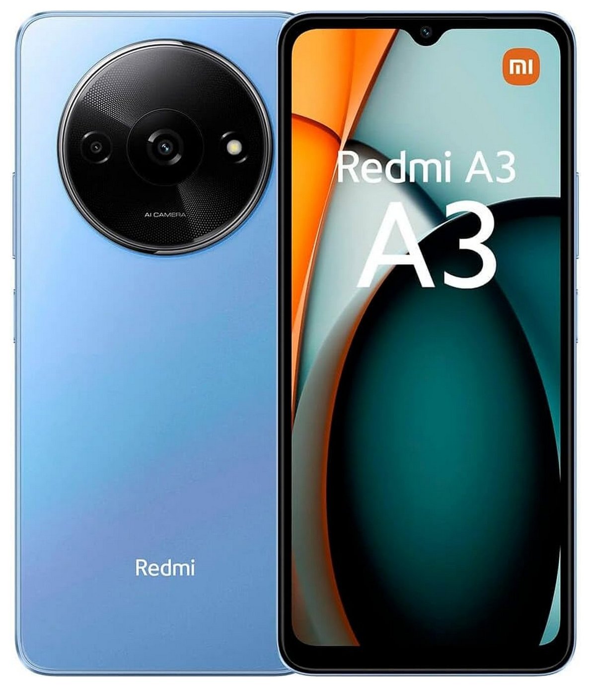 SIM Free Xiaomi Redmi A3 64GB Mobile Phone - Blue